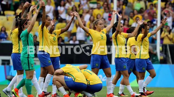 La selección brasileña femenina se despide de los Juegos Olímpicos de Rio 2016.