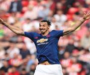 No podía faltar el gol de Zlatan Ibrahimovic en la goleada del Manchester United sobre el Sunderland y fue nombrado el  mejor jugador del partido. Foto: AFP