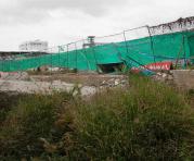 Así luce el estadio Jocay de Manta, tras el terremoto. Foto: Bendito Fútbol