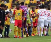 Imagen de un partido entre Aucas y Liga de Quito del Campeonato Ecuatoriano 2016