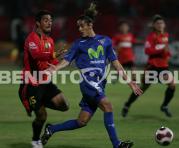 Norberto Araujo enfrentando a Deportivo Cuenca