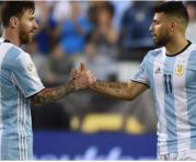 Sergio Agüero y Lionel Messi en la Selección Argentina