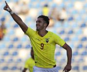 Leonardo Campana celebra un gol con la camiseta de la selección ecuatoriana en el Sudamericano Sub 20