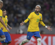 Neymar celebra un gol con la selección de Brasil en las eliminatorias sudamericanas rumbo a Catar 2022. Foto: Facebook Confederação Brasileira de Futebol.